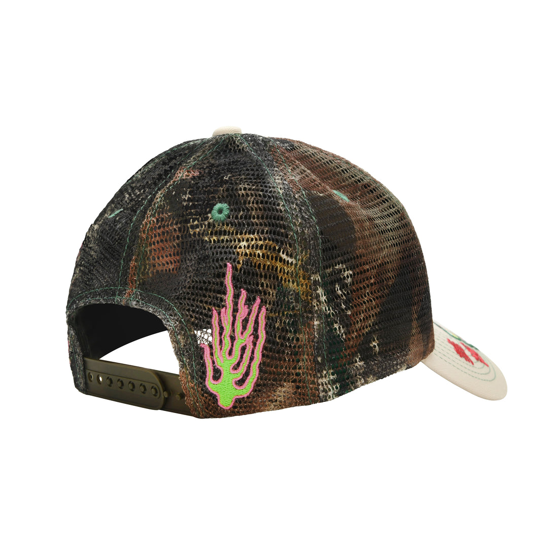 Biyu Trucker Hat Off-White / Camo