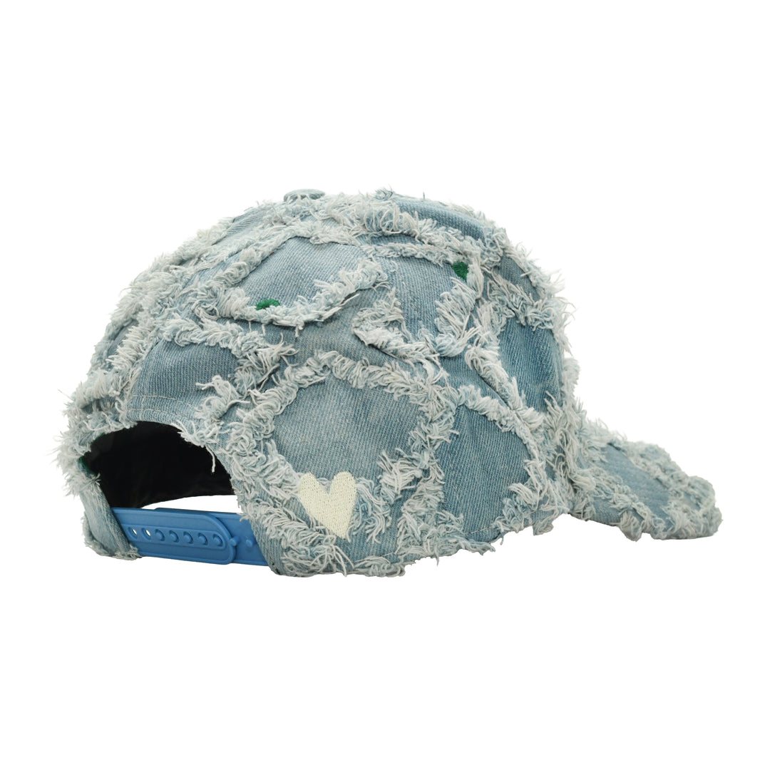 b.E Hat Light Diamond Denim / White