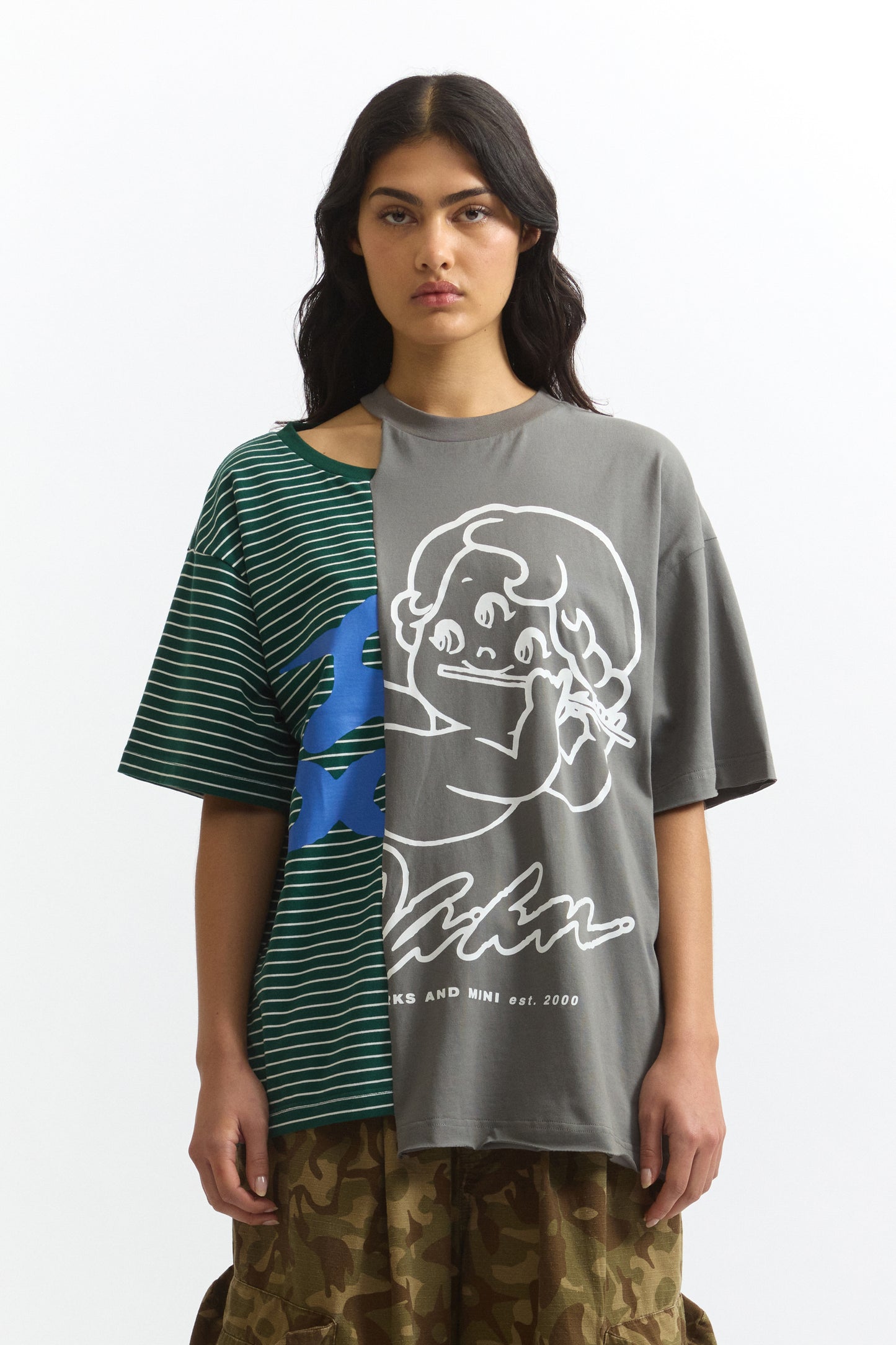 SPLIT SS TEE FROM AFAR