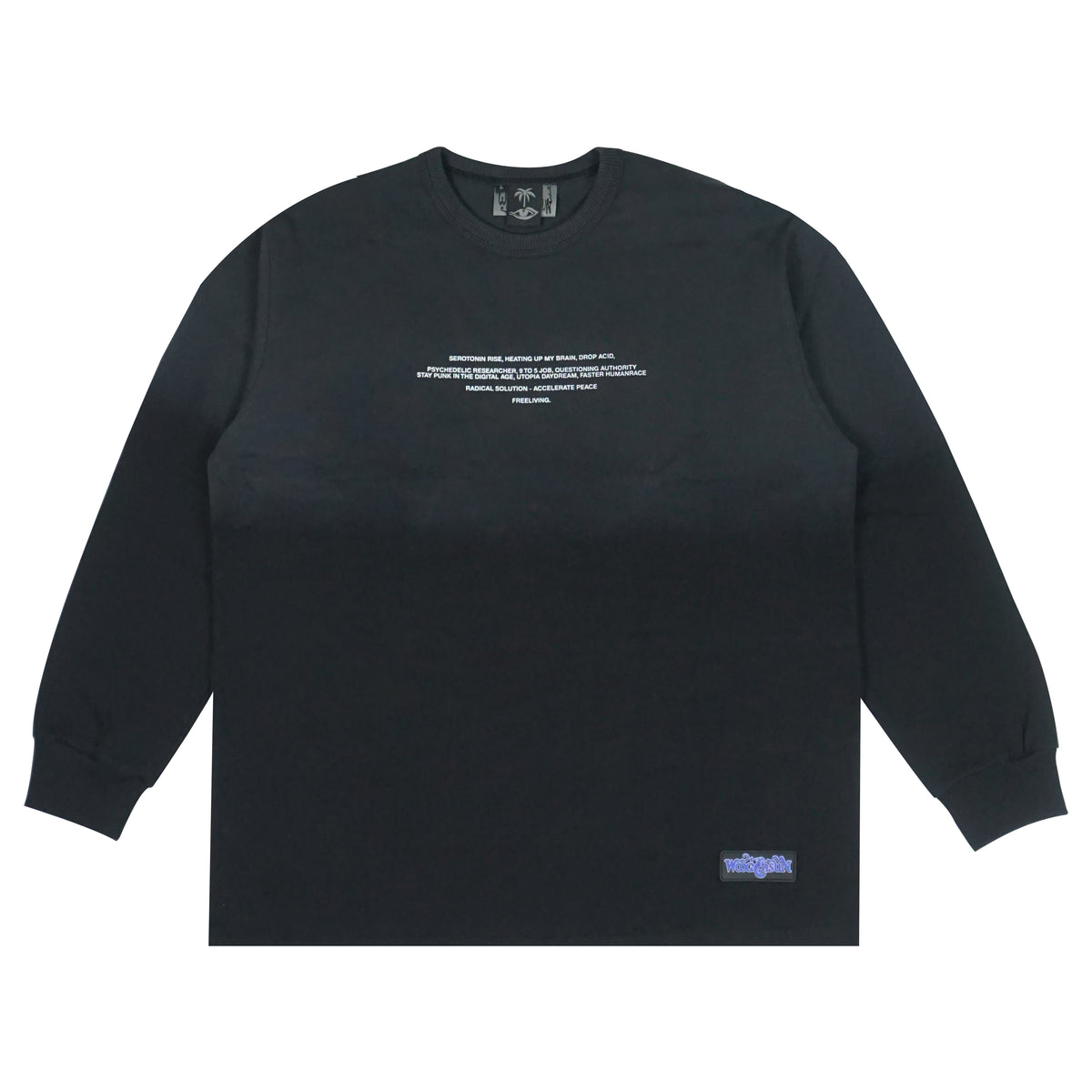 CELESTIAL BEING LS T-SHIRT [BLACK / CHARCOAL]