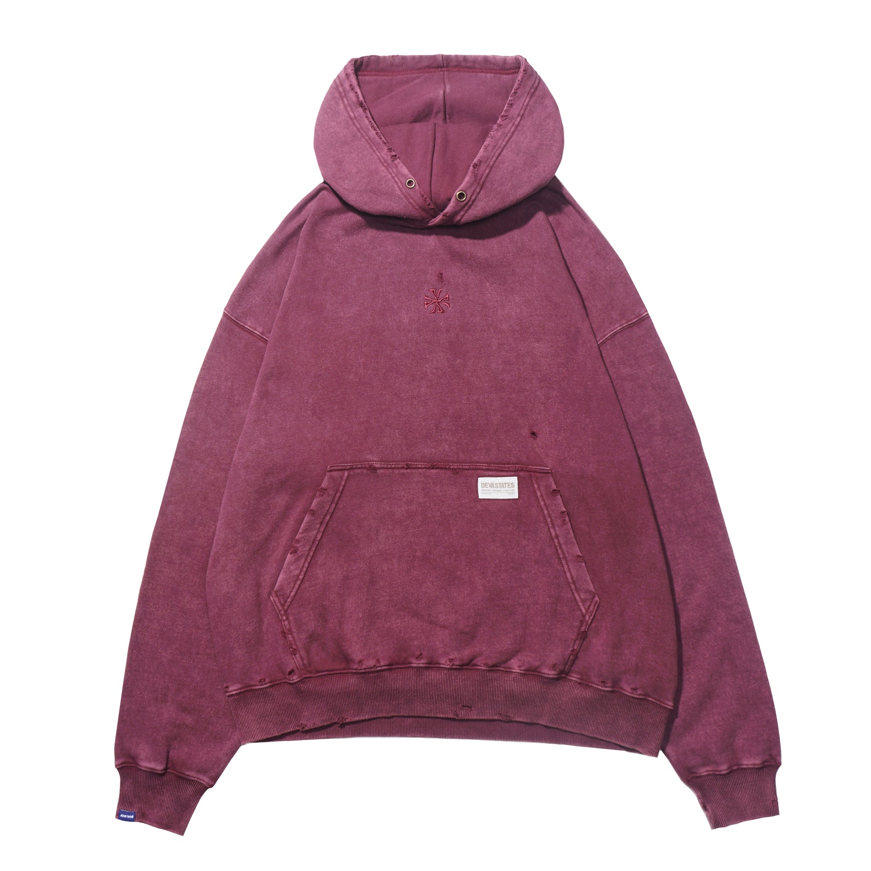 CROSS DISTRESSED HOODIE