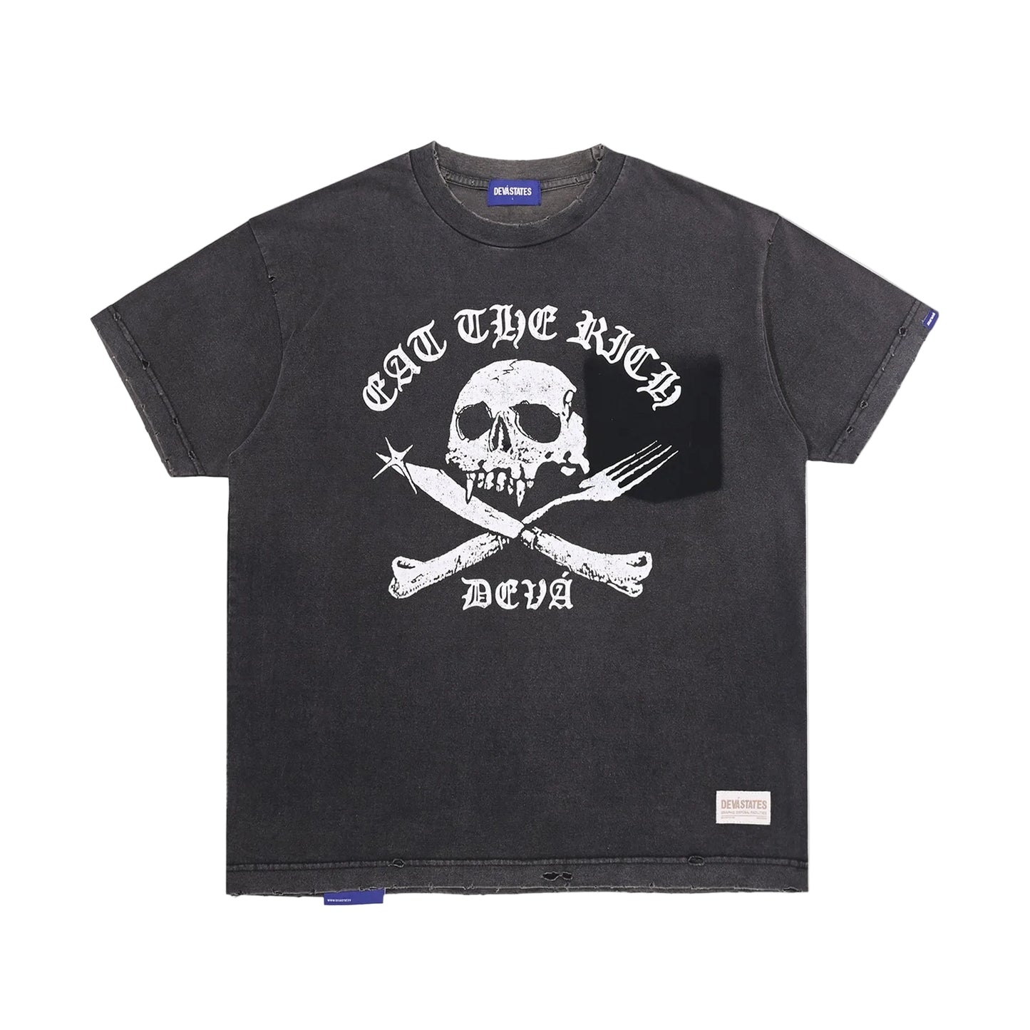 FAMINE T-SHIRT [WASHED BLACK]