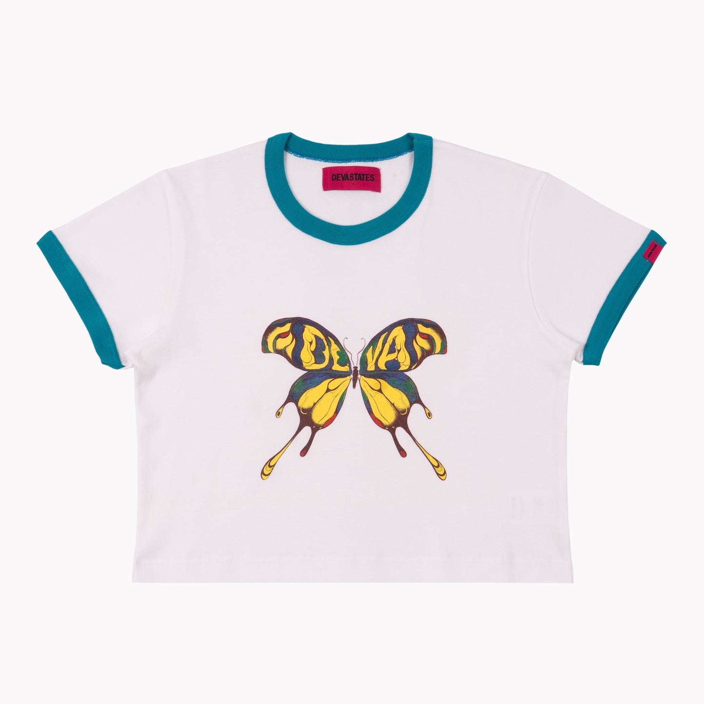RINGER TEE / MONARCH / WHITE