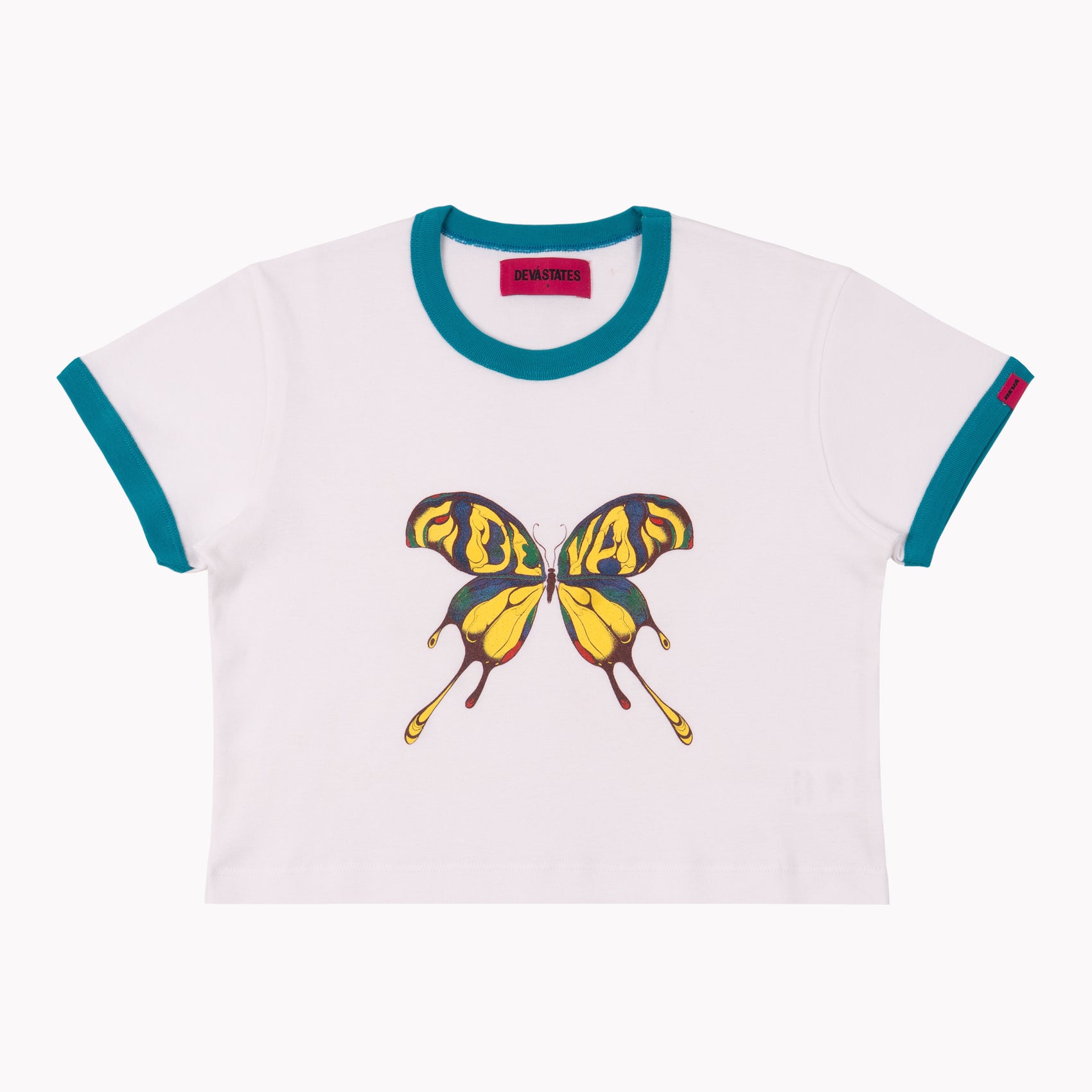 RINGER TEE / MONARCH / WHITE