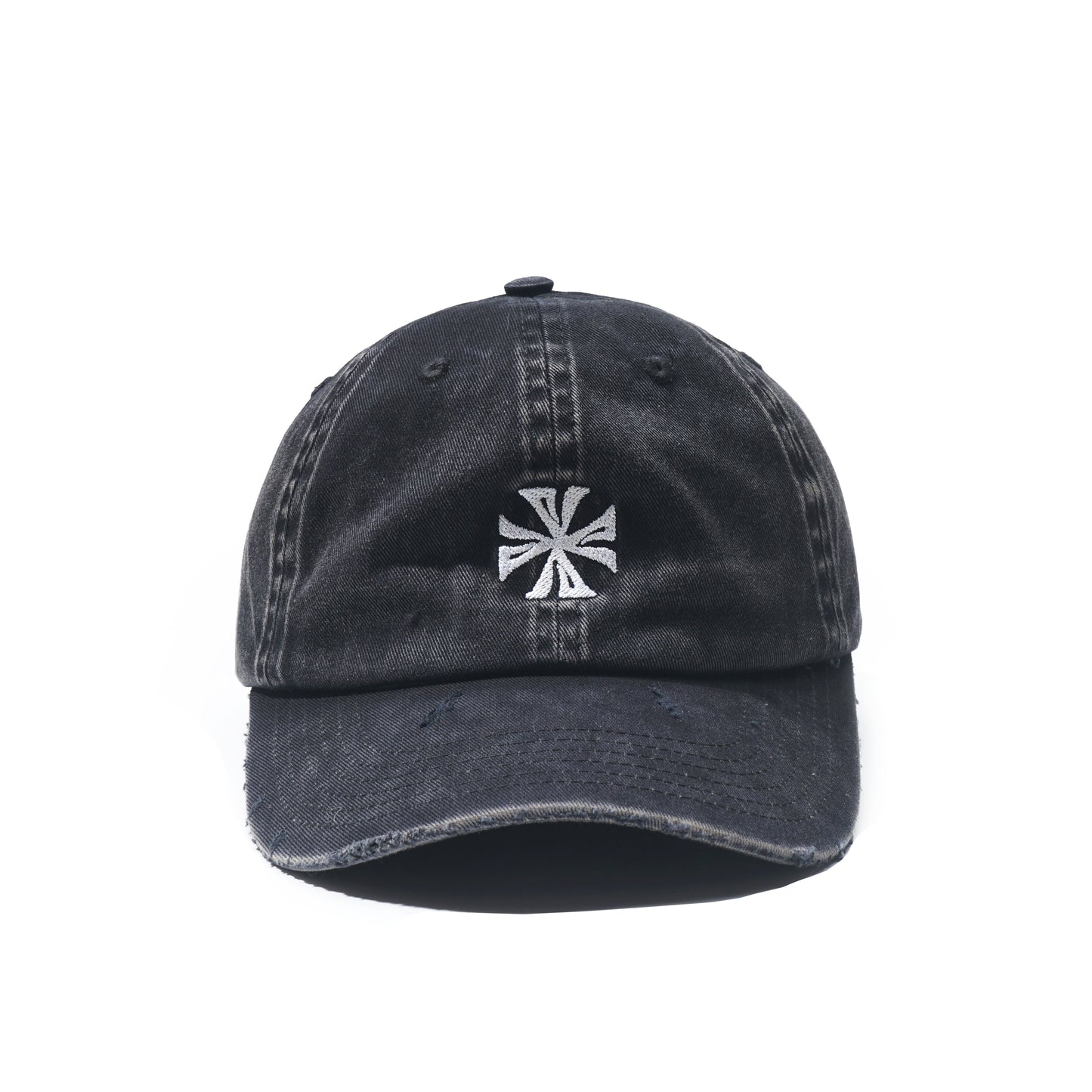 STRAPBACK CAP CROSS WASHED BLACK AW'25
