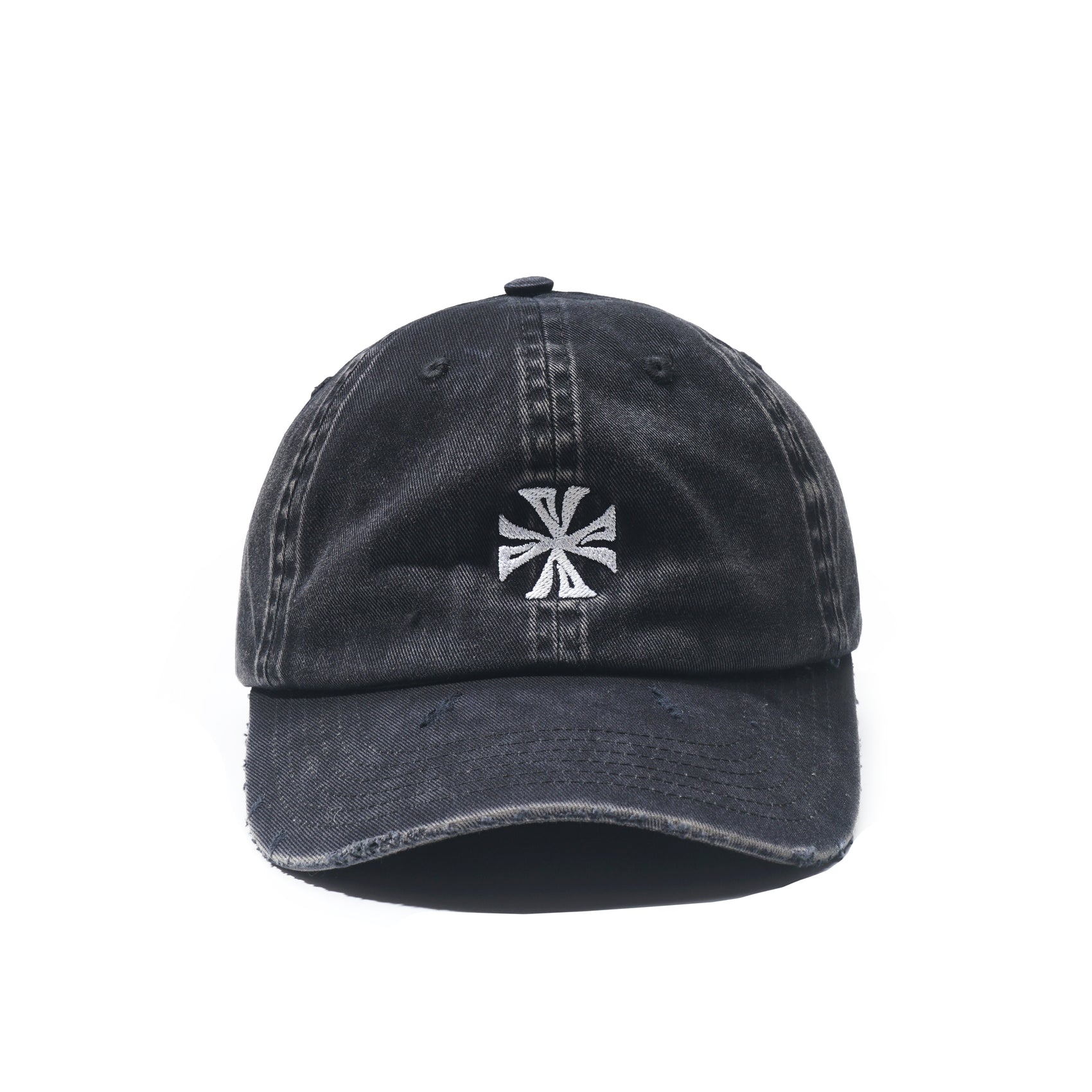STRAPBACK CAP CROSS WASHED BLACK AW'25