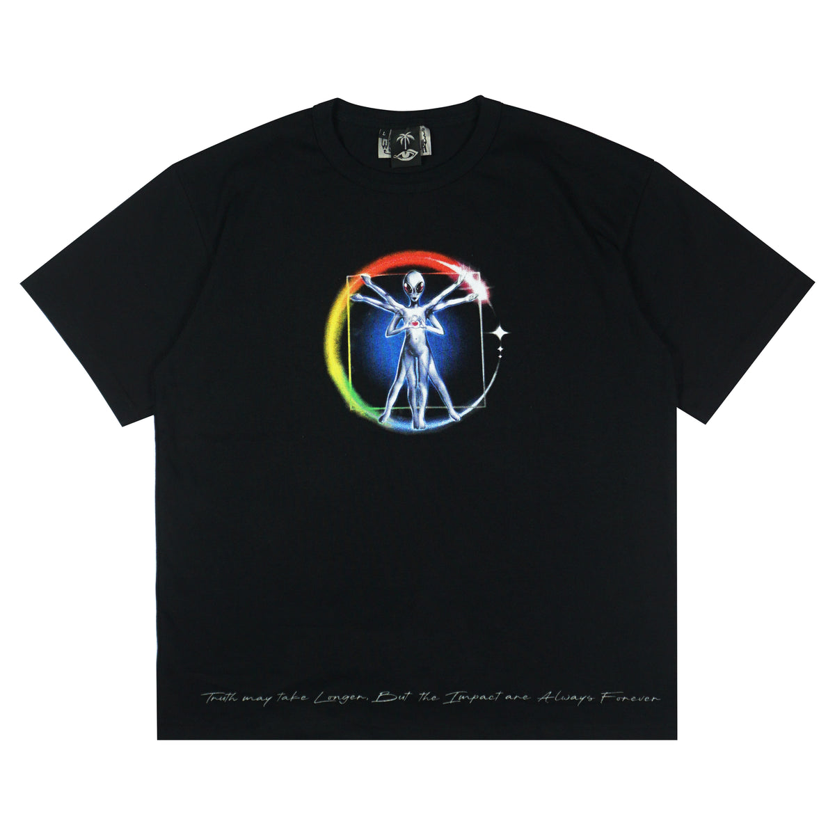 GREY ALIEN T-SHIRT [BLACK]