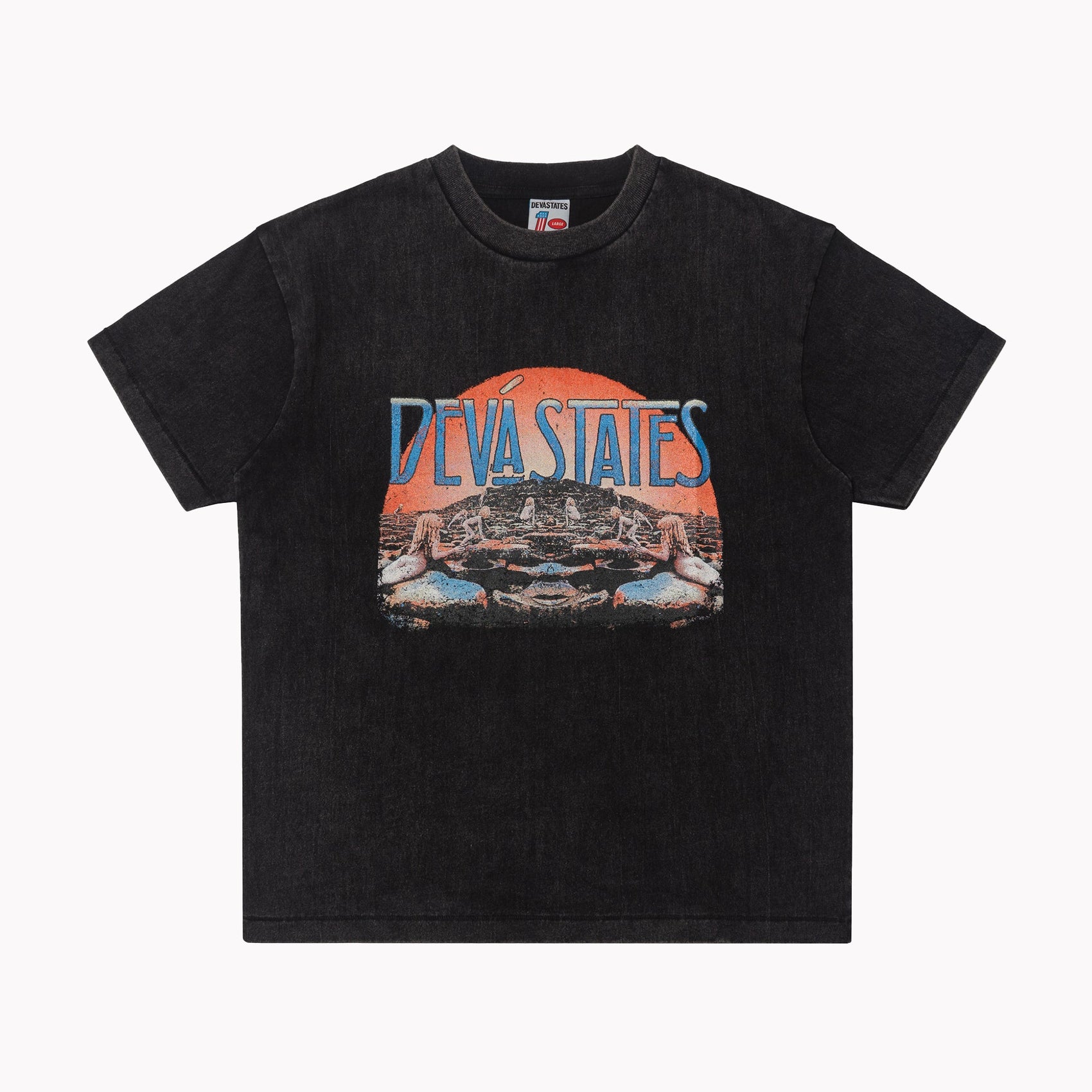 IDOLATER GFX / T-SHIRT / WASHED BLACK