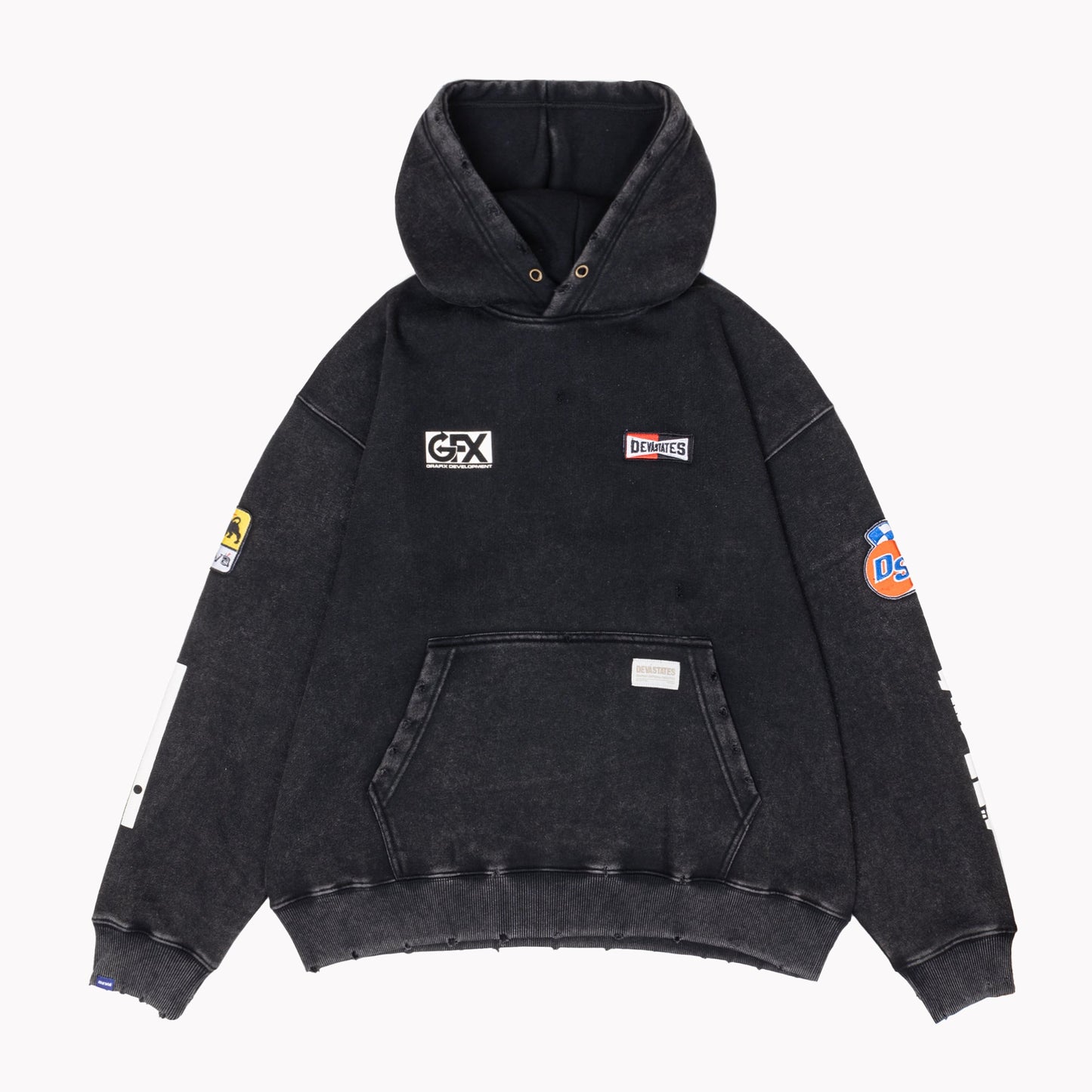 GARAGE / HOODIE / WASHED BLACK