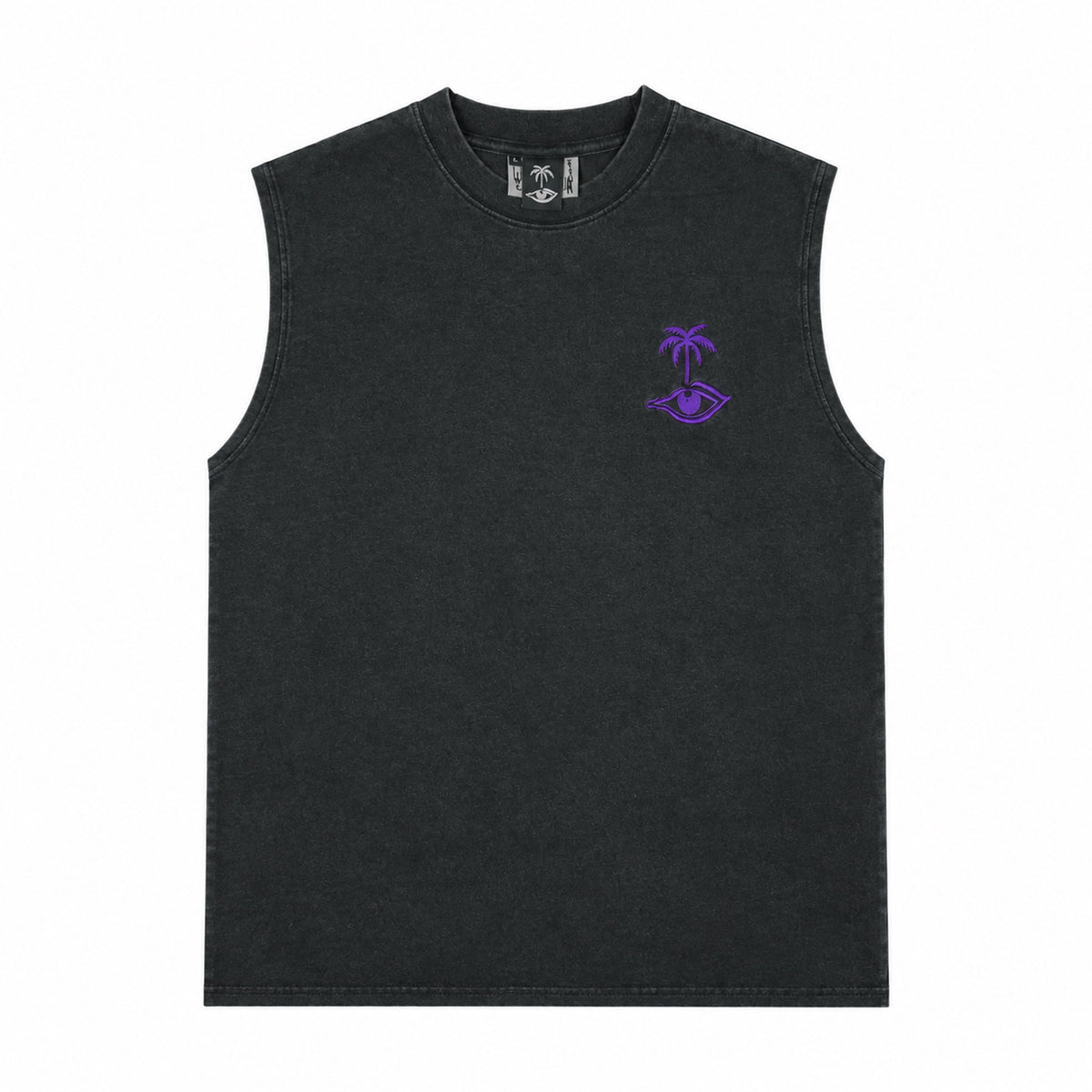 FROG SLEEVELESS T-SHIRT [BLACK]