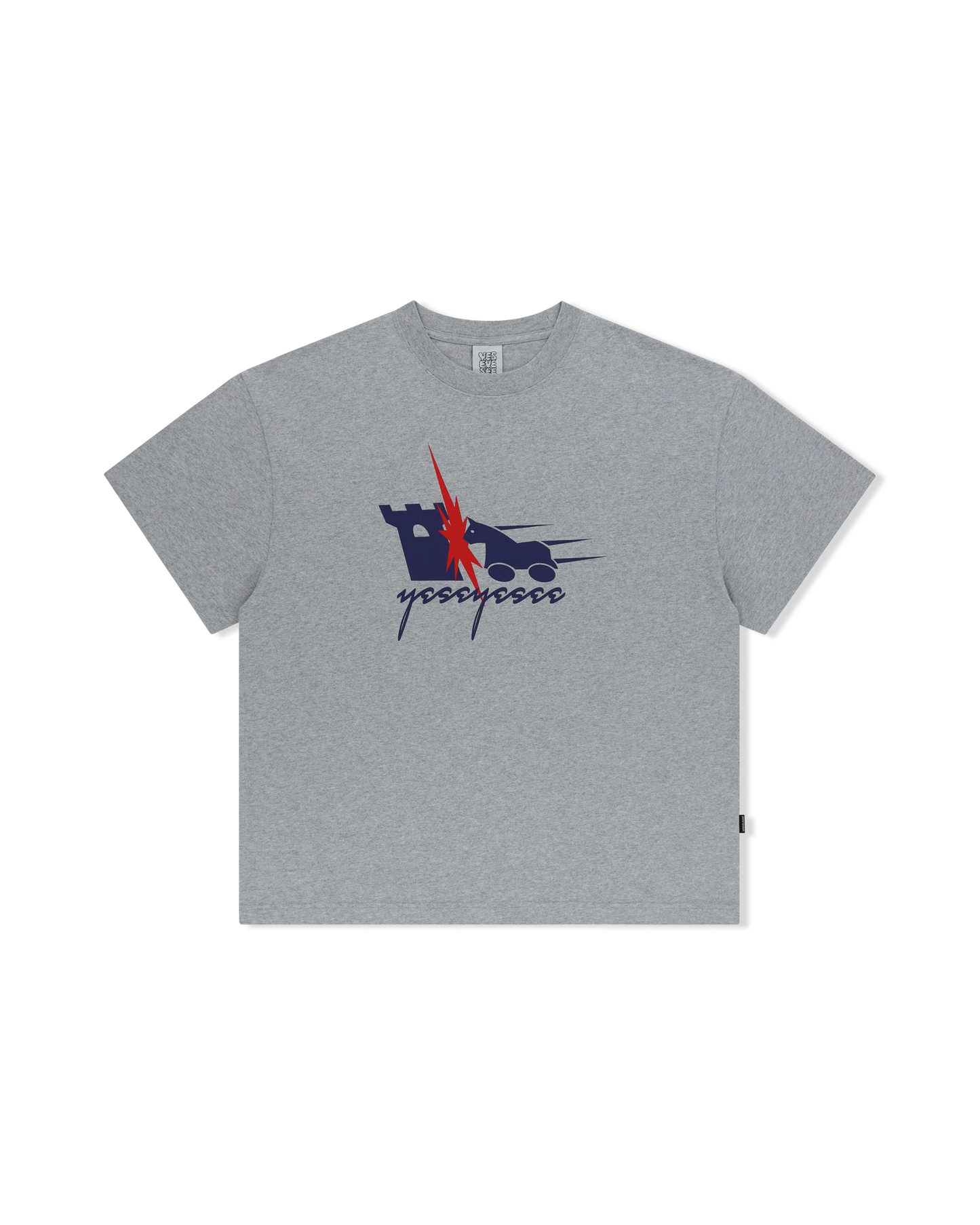 Y.E.S HOBBY HORSE T-SHIRT ( GREY )