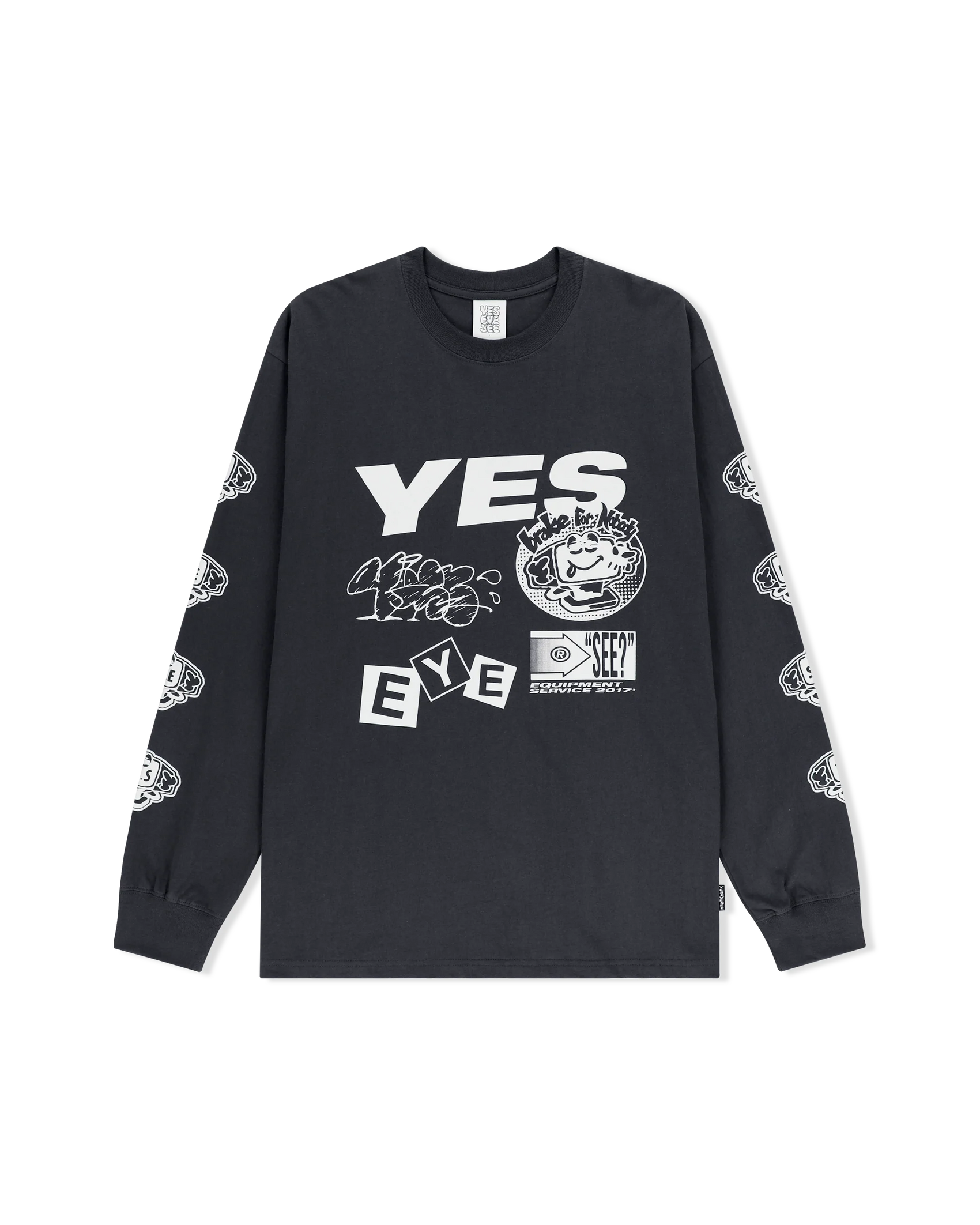 Y.E.S Monitor L/S ( CHARCOAL )