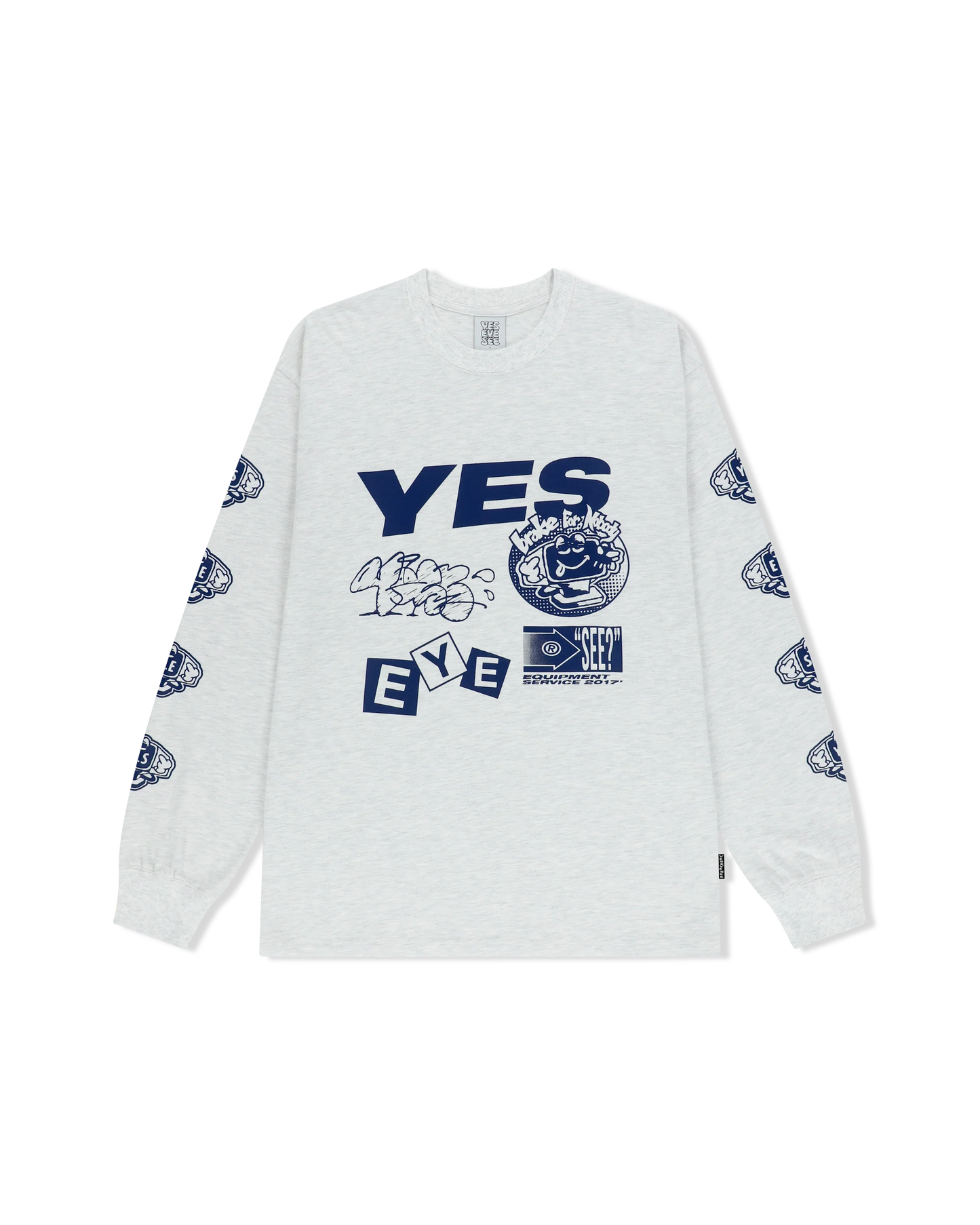Y.E.S Monitor L/S  ( LIGHT GREY )