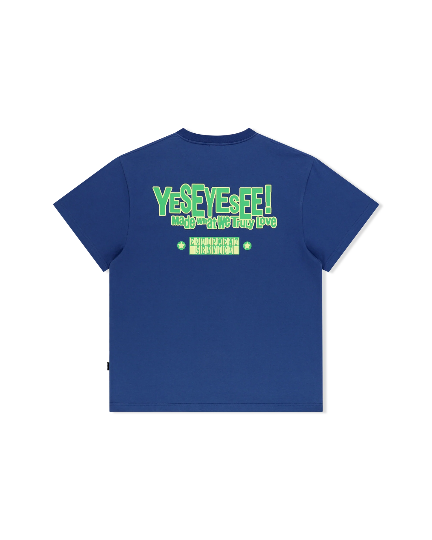 Y.E.S PALM TREE T-SHIRT ( COBALT BLUE )