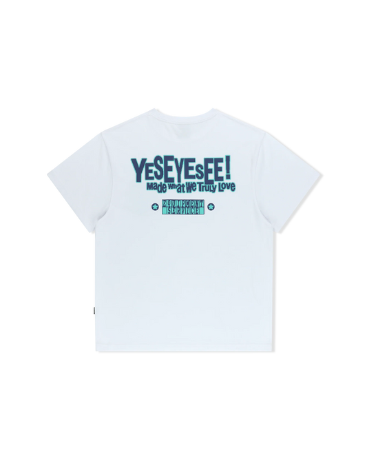 Y.E.S PALM TREE T-SHIRT ( WHITE )