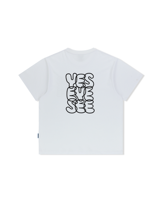 Y.E.S C-LOGO T-SHIRT ( WHITE )