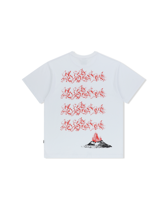 Y.E.S VOLCANIC ERUPTION T-SHIRT ( WHITE )