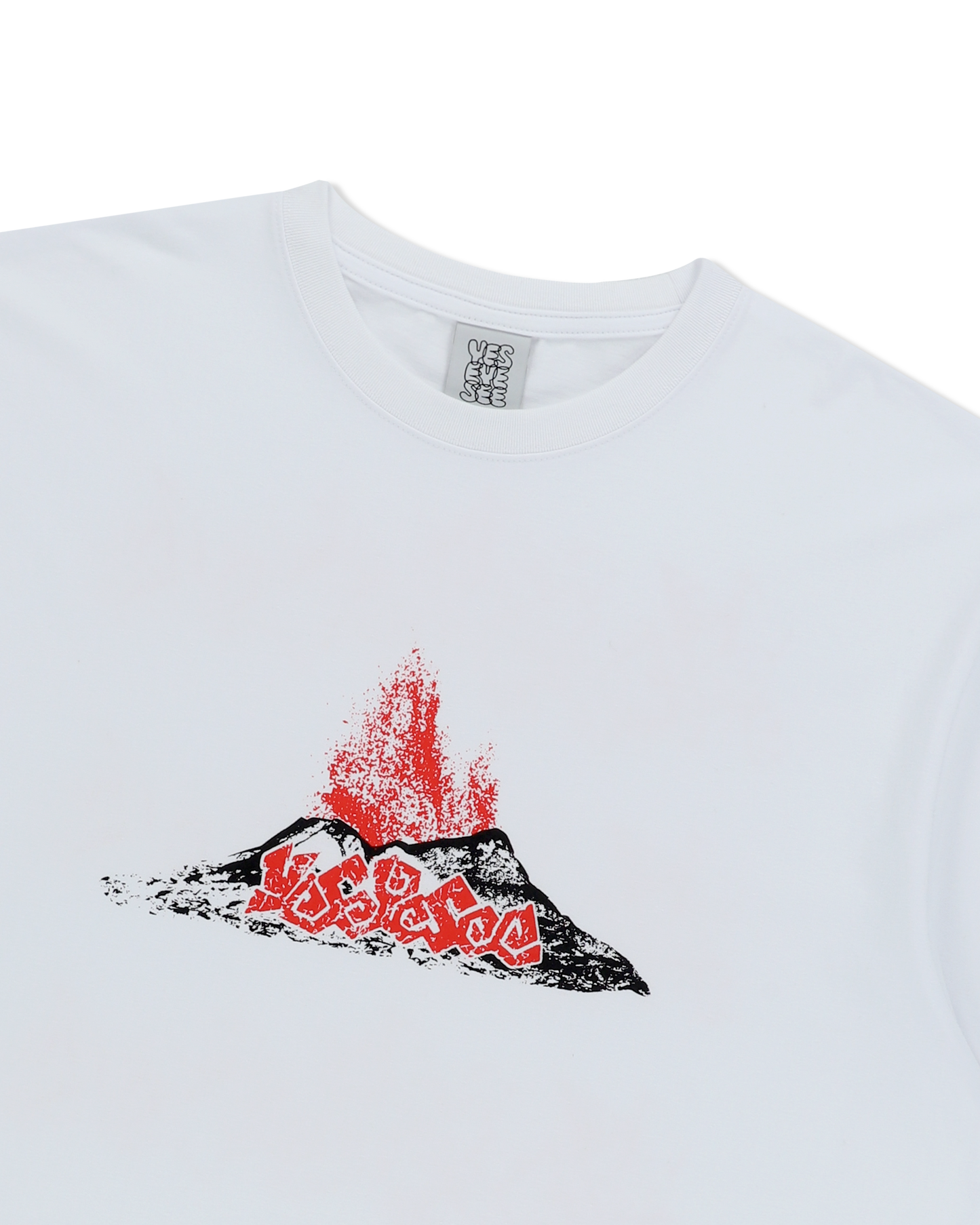 Y.E.S VOLCANIC ERUPTION T-SHIRT ( WHITE )