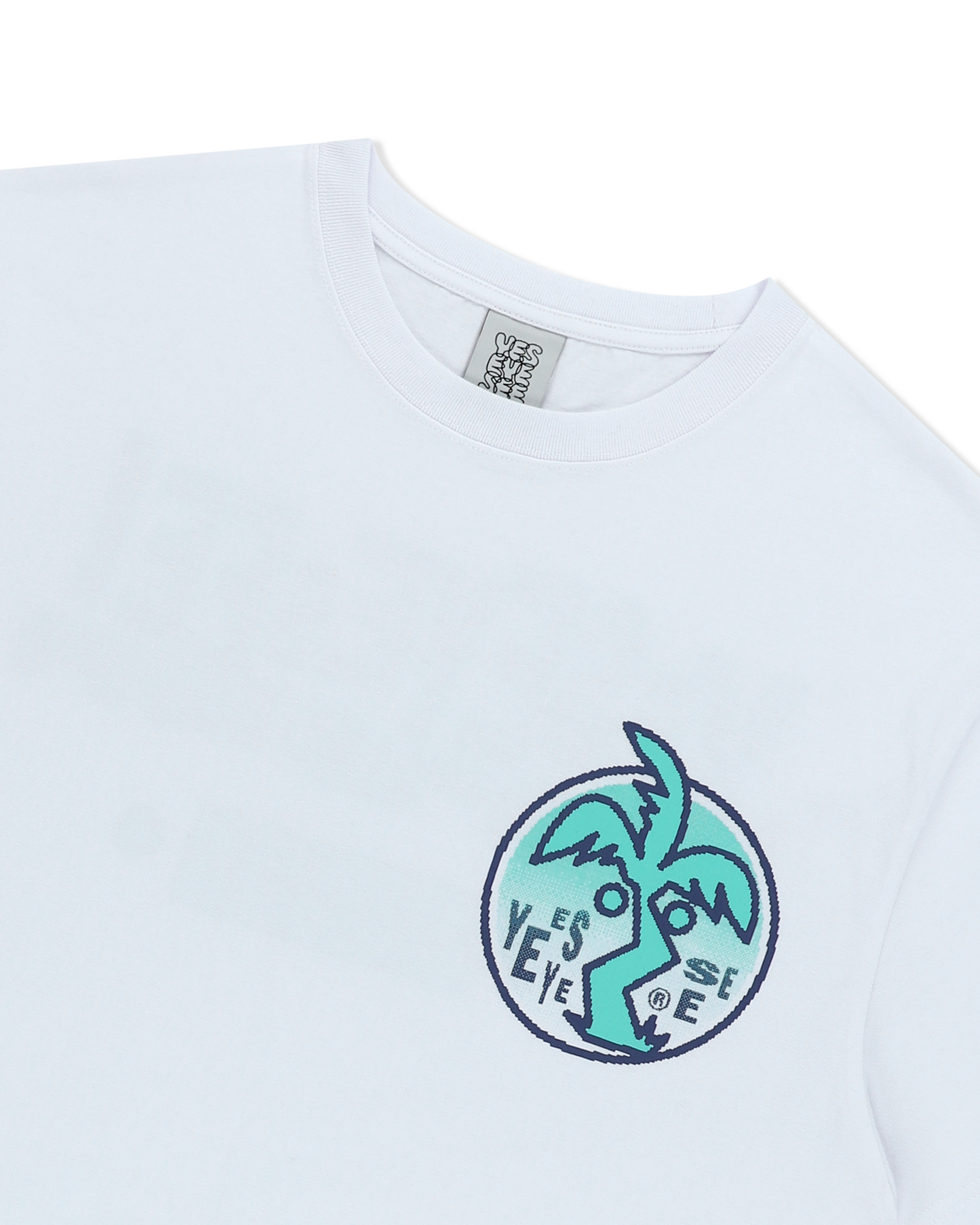 Y.E.S PALM TREE T-SHIRT ( WHITE )