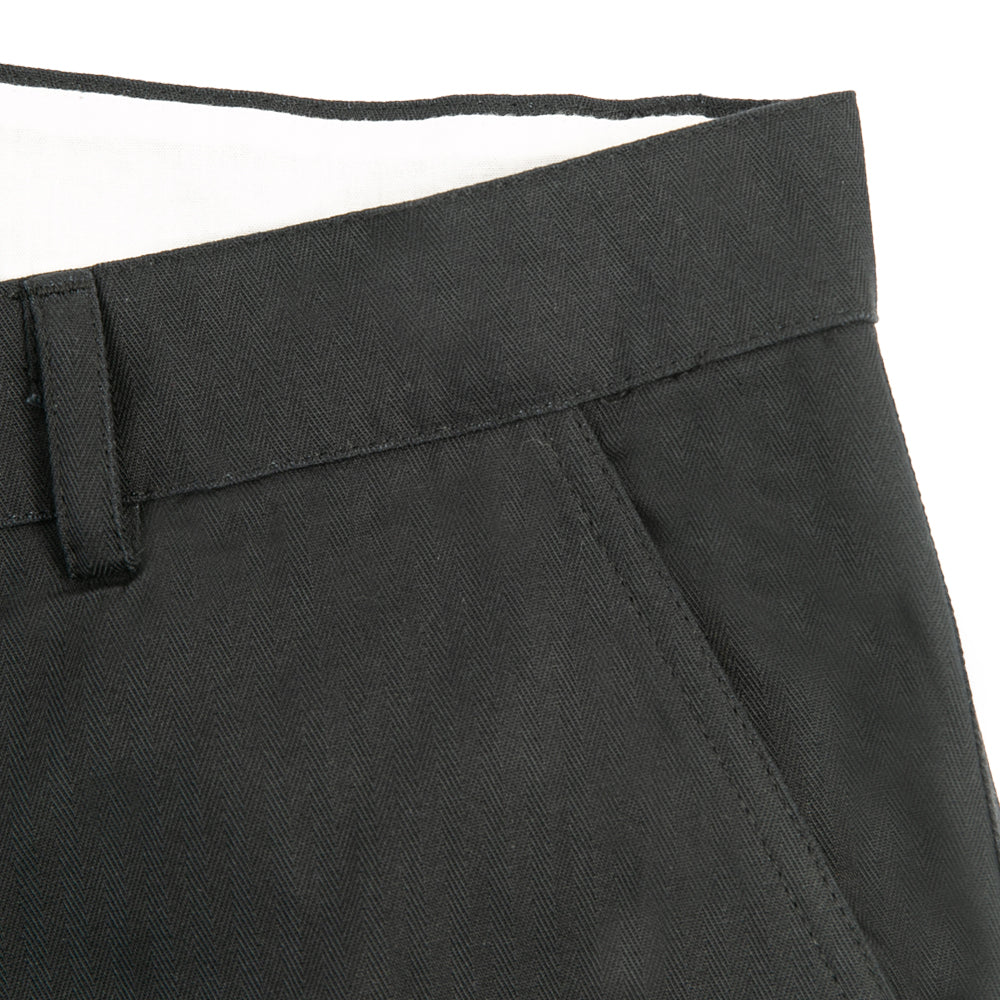 BASIC LOOSE HERRINGBONE PANTS
