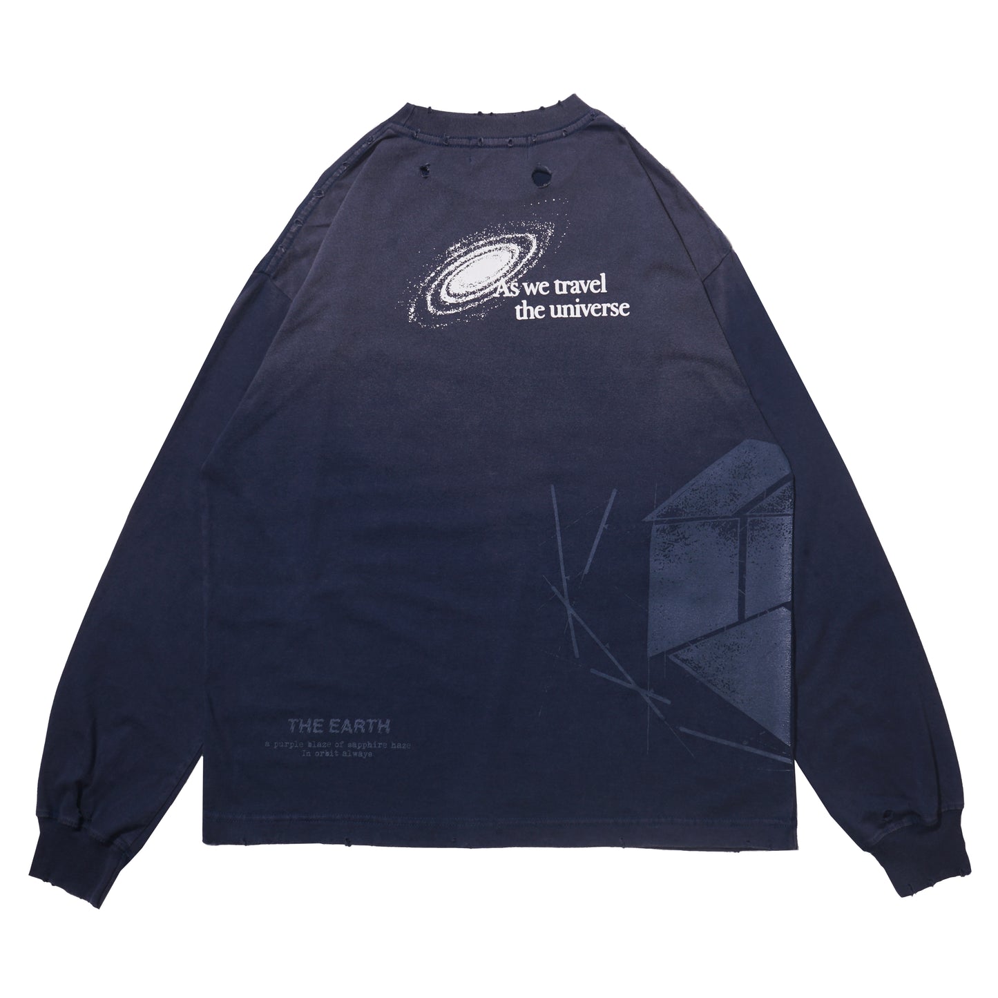 CARAVAN LS T-SHIRT WASHED BLUE