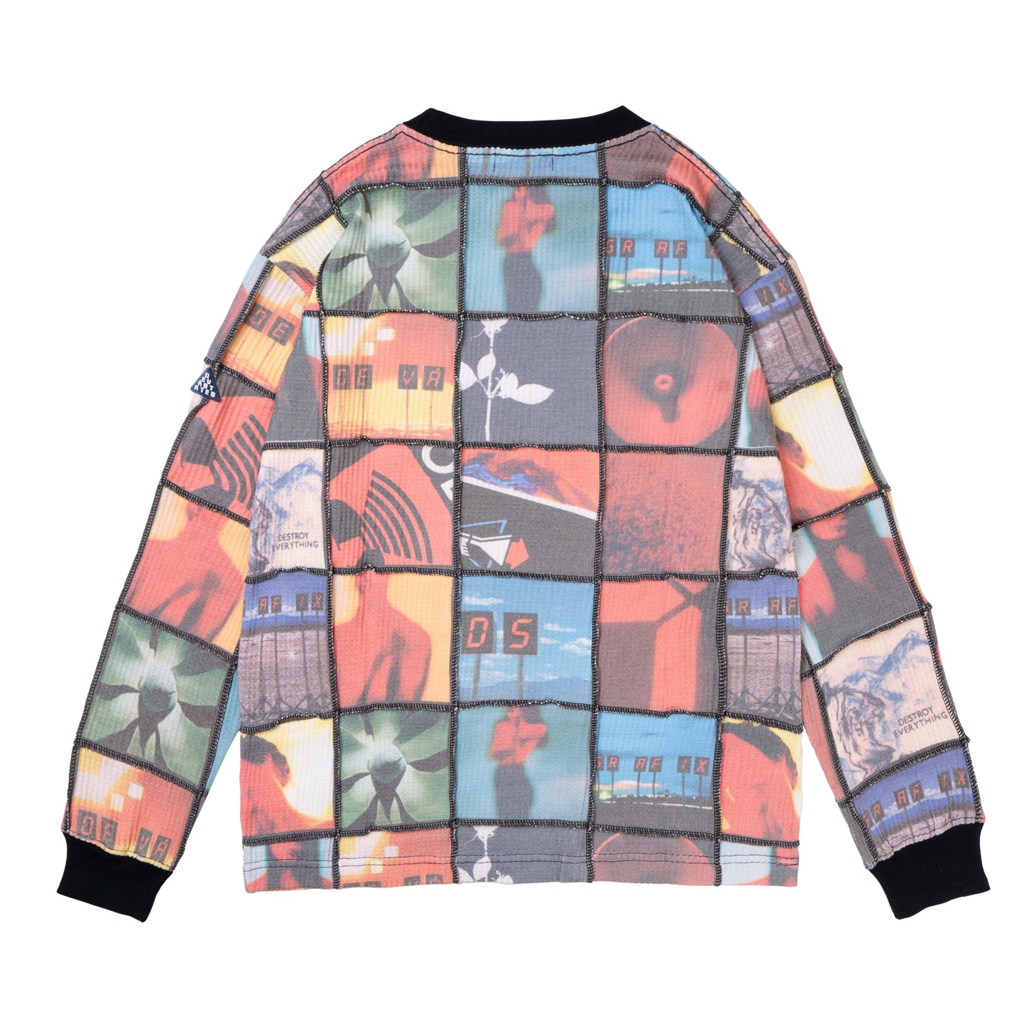 PRECIOUS Waffle Patchwork Top [Multi]