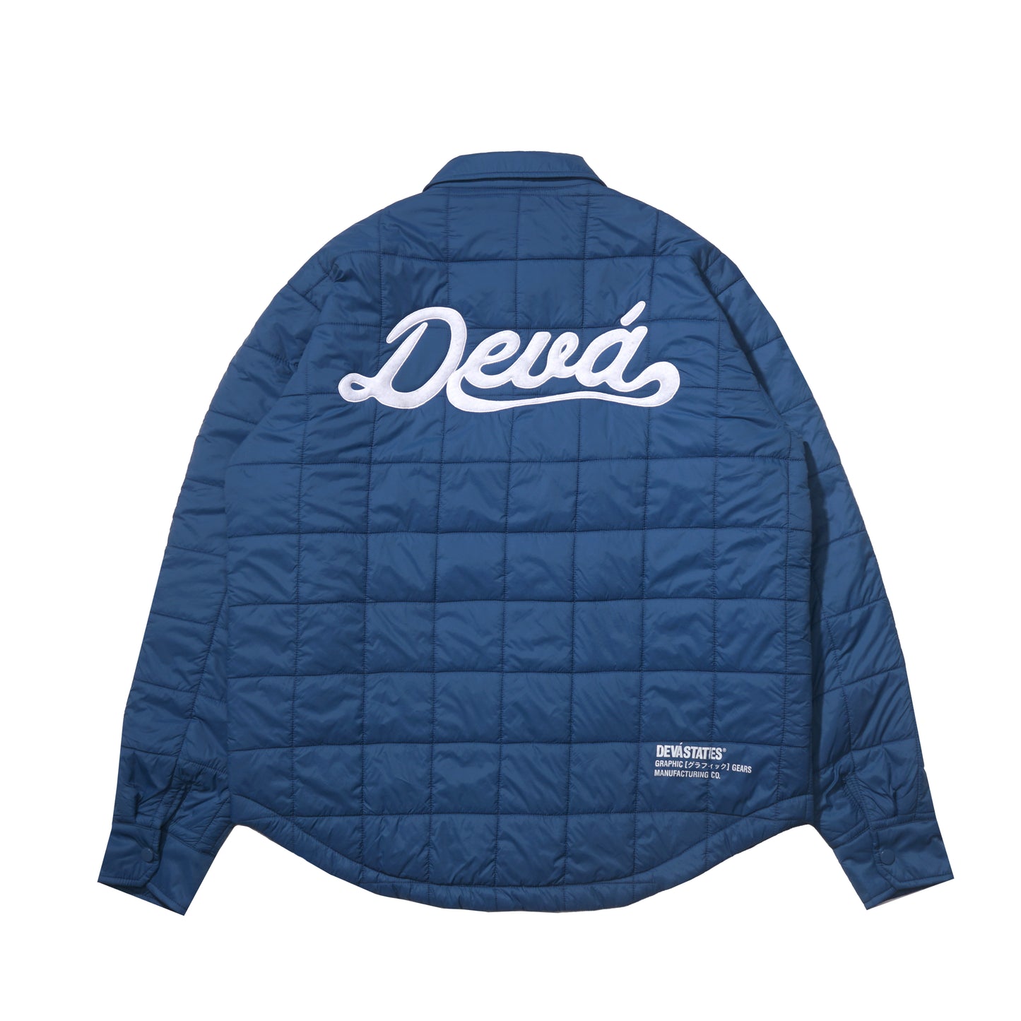 QUILTED FATIGUE OVERSHIRT SCRIPT