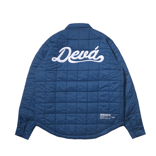 QUILTED FATIGUE OVERSHIRT SCRIPT