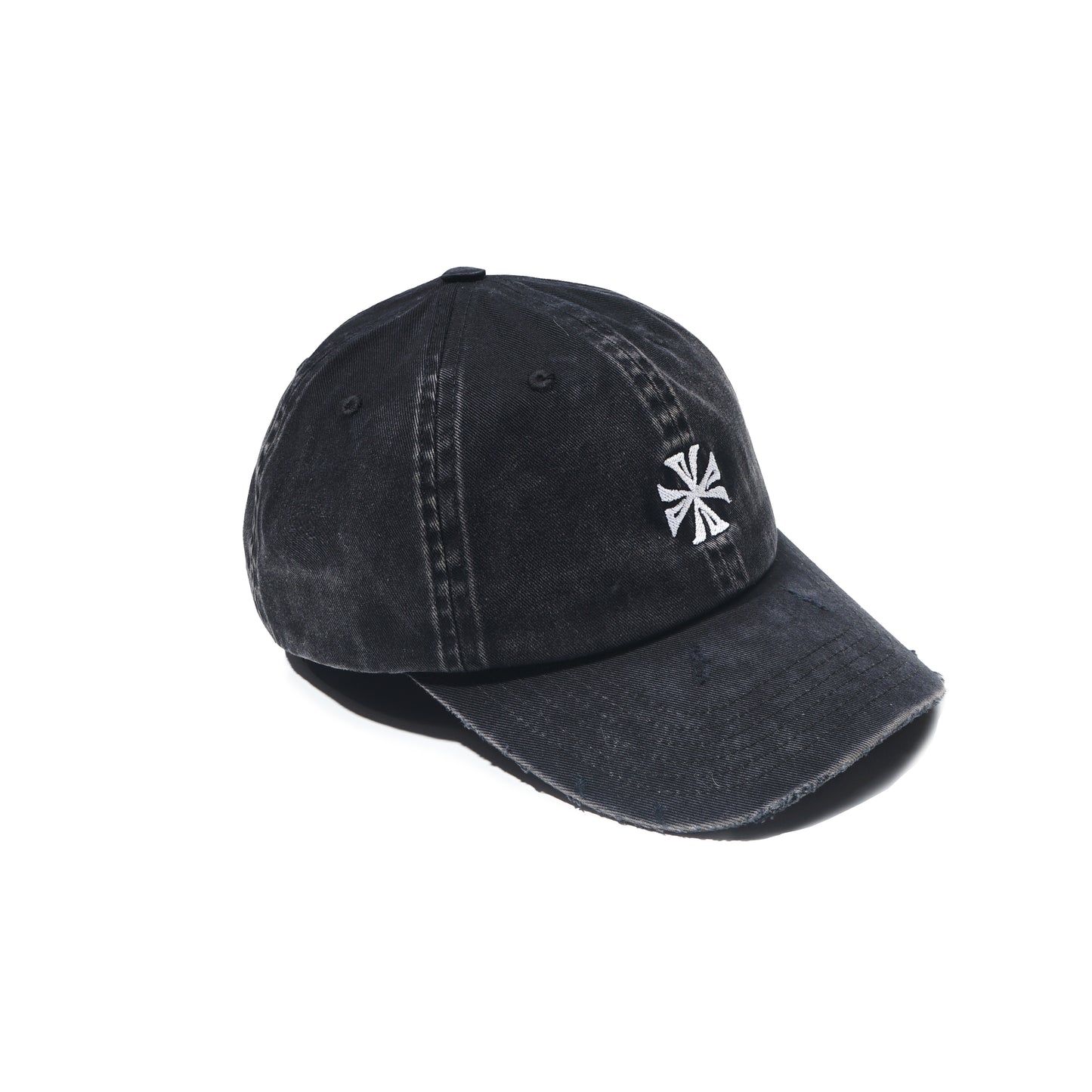 STRAPBACK CAP CROSS WASHED BLACK AW'25