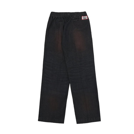 MIDTOWN PLEATED EASY PANTS SS26 [WASHED BLACK]