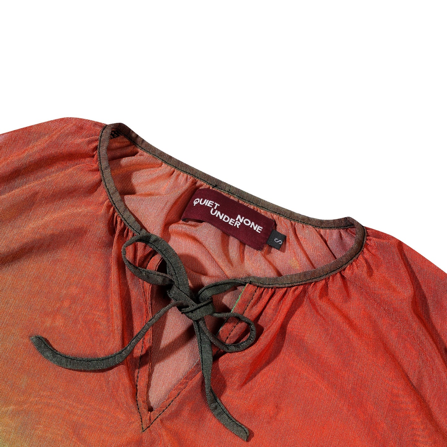 QUIET UNDER NONE X TSUKASA BLUR MESH SLEEVELEES TOP