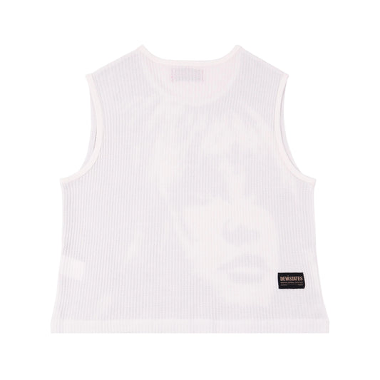 SLEEVELESS TOP / DOVE / BLACK