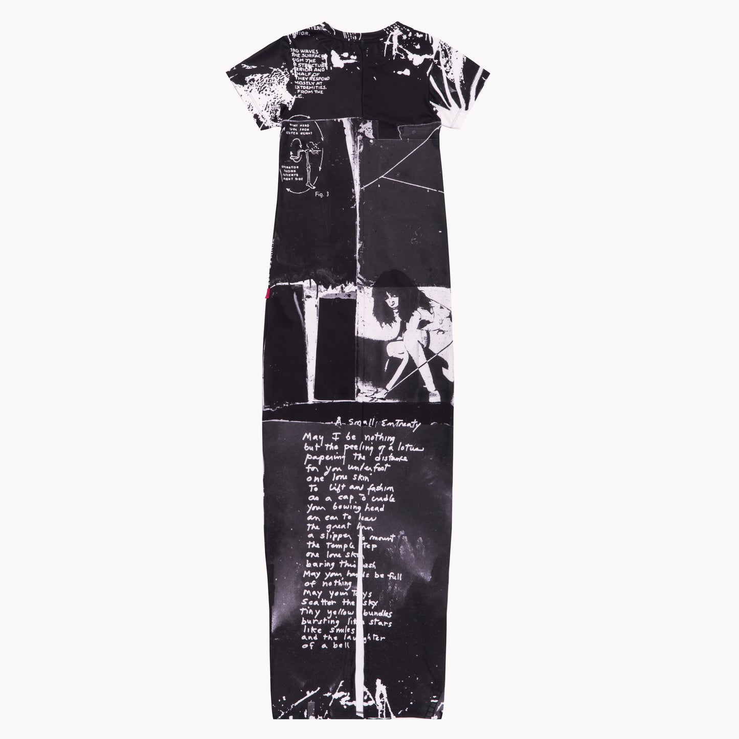 LONG KNIT DRESS / MOSAIC / BLACK