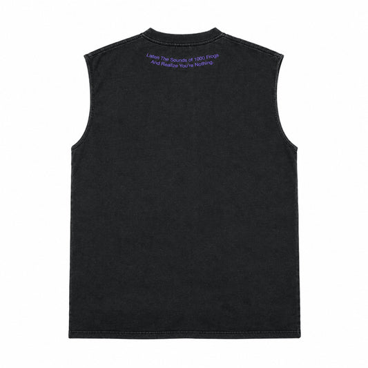 FROG SLEEVELESS T-SHIRT [BLACK]