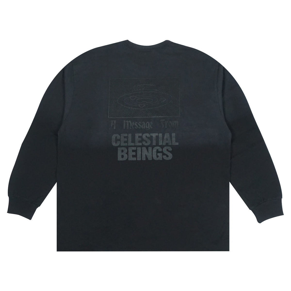 CELESTIAL BEING LS T-SHIRT [BLACK / CHARCOAL]