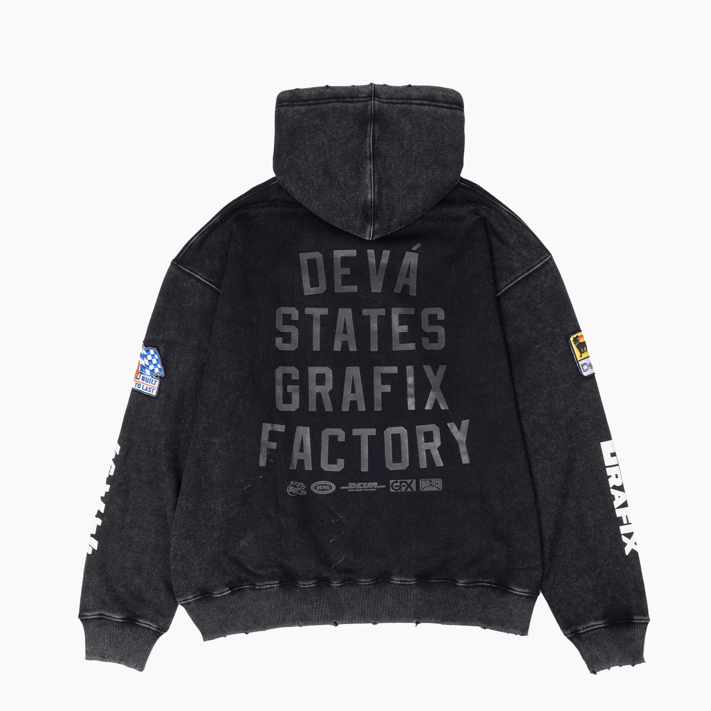 GARAGE / HOODIE / WASHED BLACK