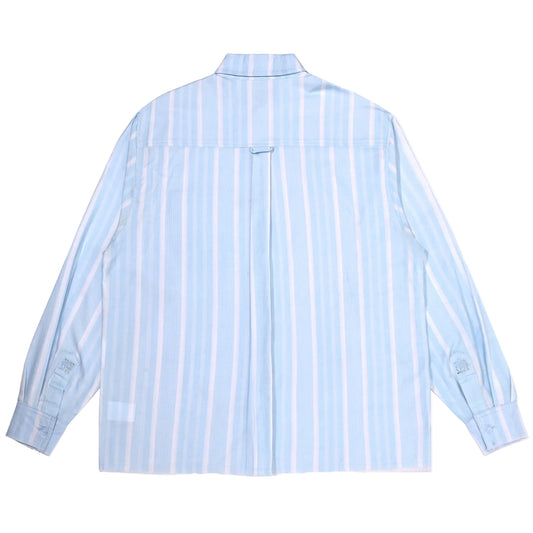 RIVIERA L/S STRIPPED BUTTONED UP SHIRT [LIGHT BLUE]