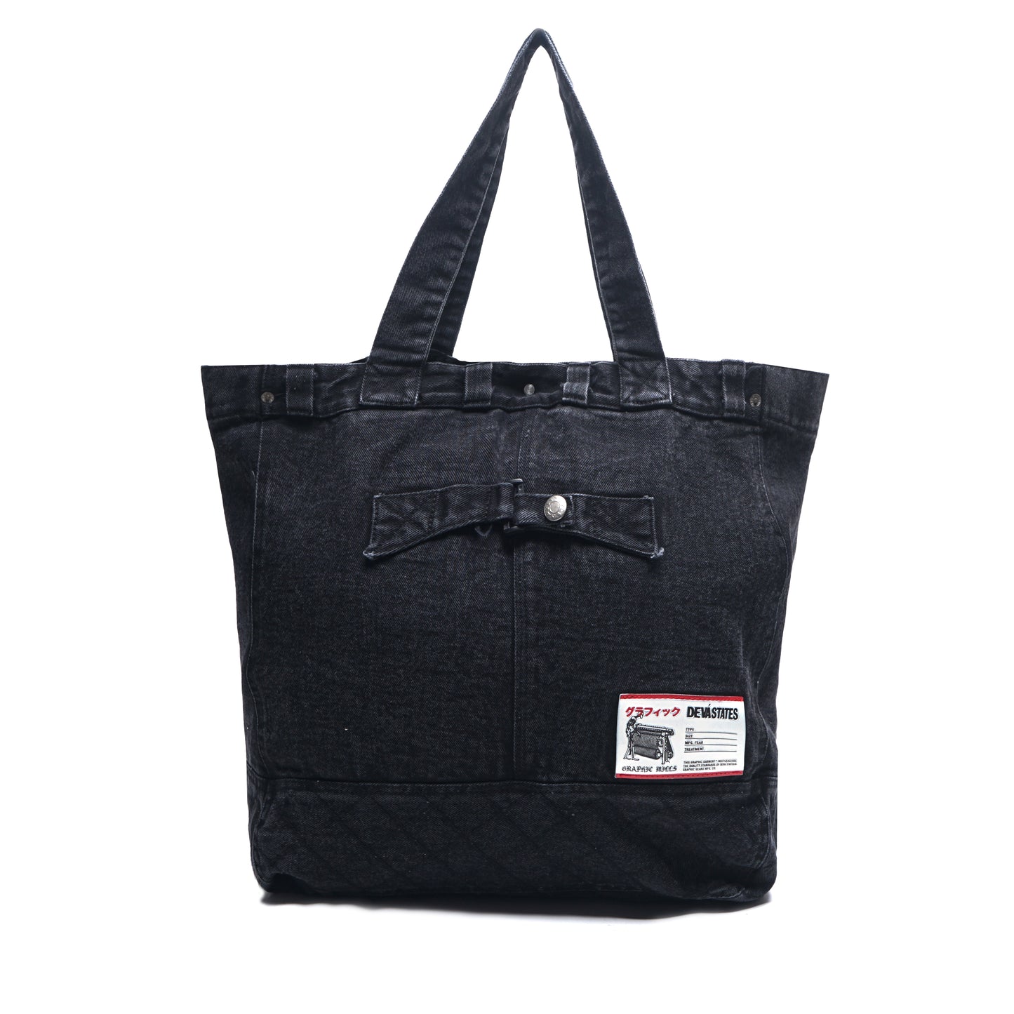 TOTEBAG WASHED DENIM BLACK AW'25
