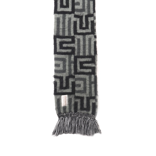 KNITTED SCARF GREY AW'25