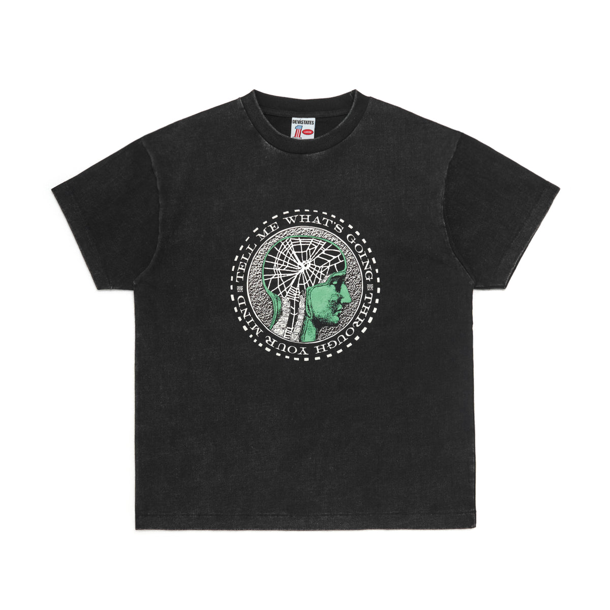 FACET GFX T-SHIRT [WASHED BLACK]