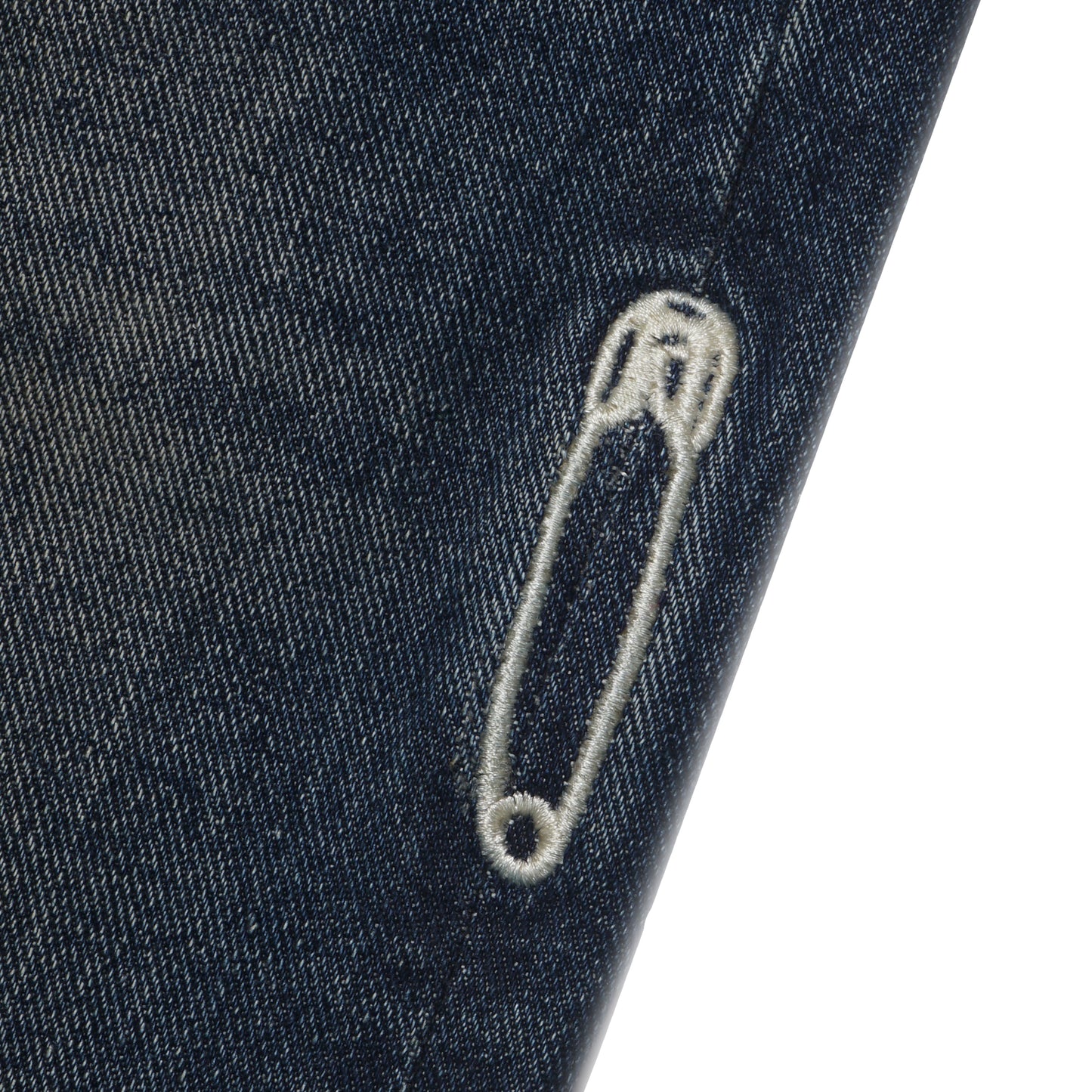 DENIM PANTS GRIT WASHED BLUE