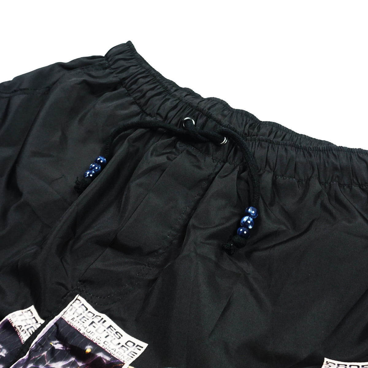 UFO COLLAGE SHORTS [BLACK]