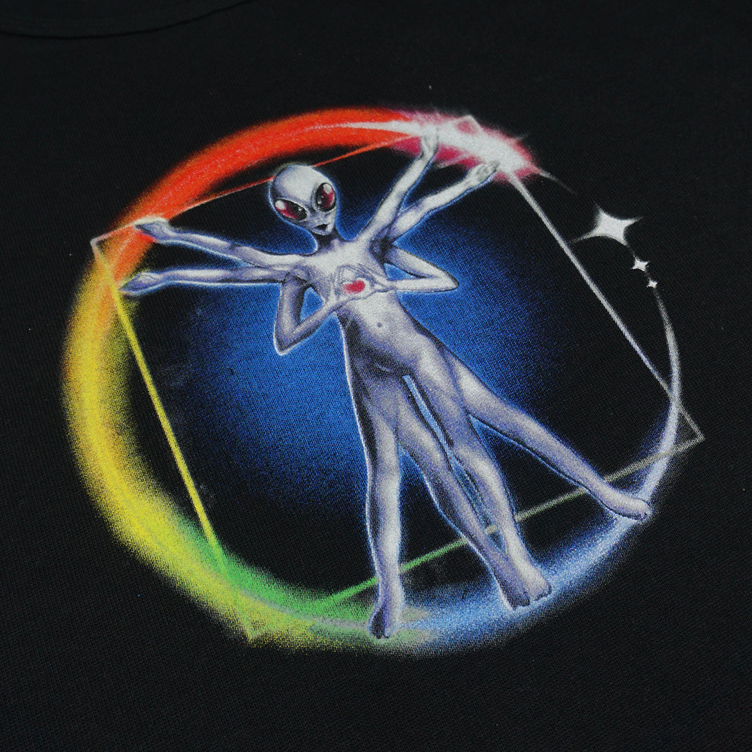 GREY ALIEN T-SHIRT [BLACK]