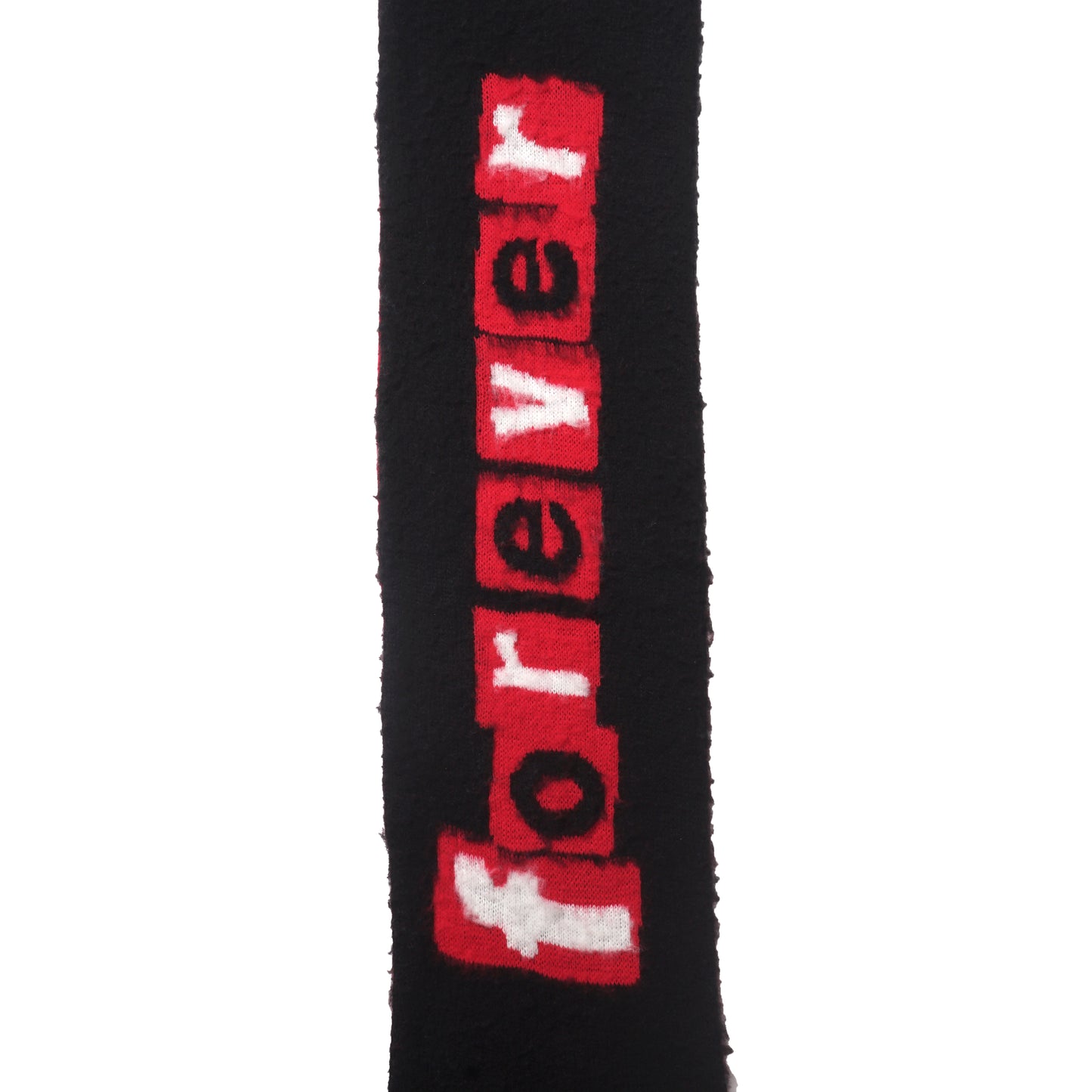 KNITTED SCARF RED AW'25