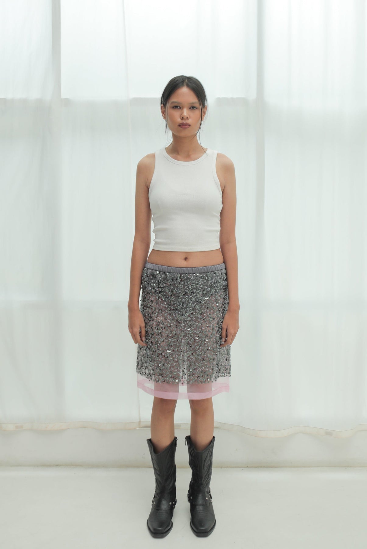 JACQUES SKIRT [DARK GREY]