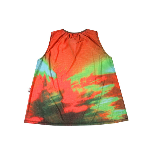 QUIET UNDER NONE X TSUKASA BLUR MESH SLEEVELEES TOP