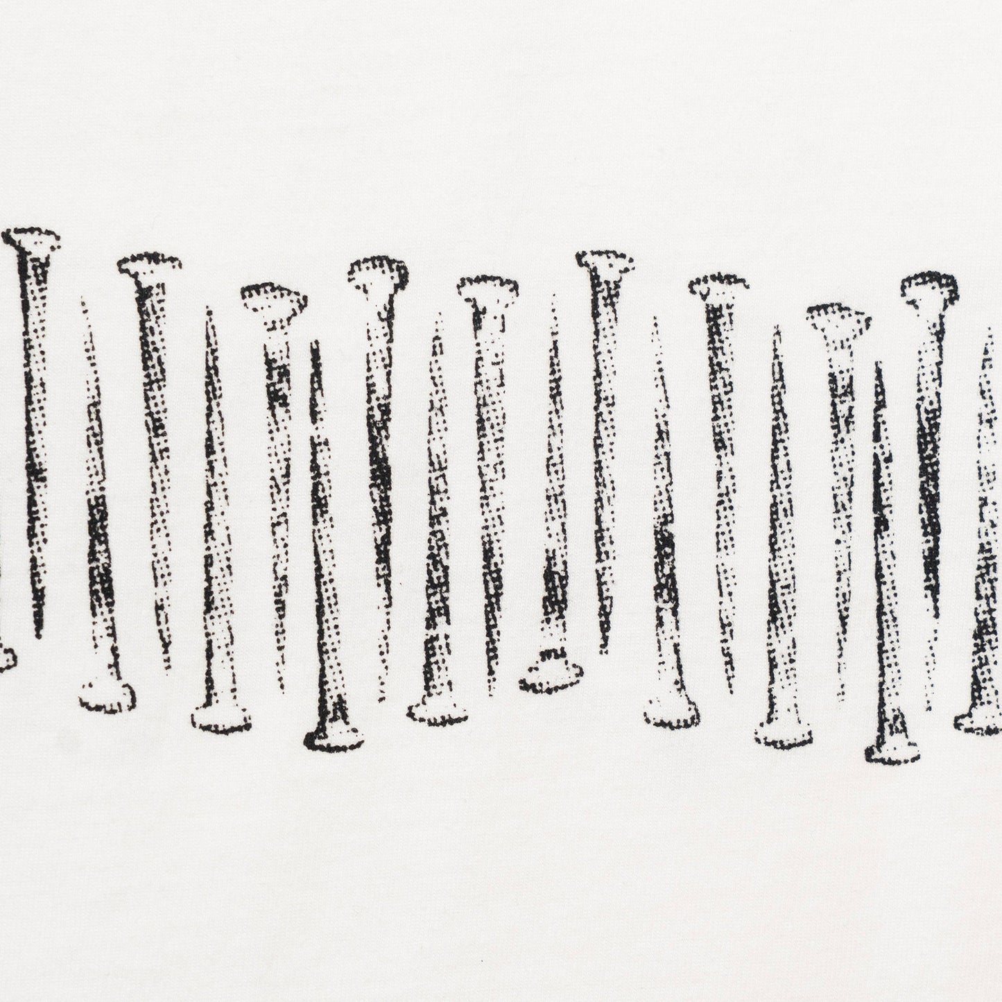 NAILS / LS T-SHIRT / WHITE