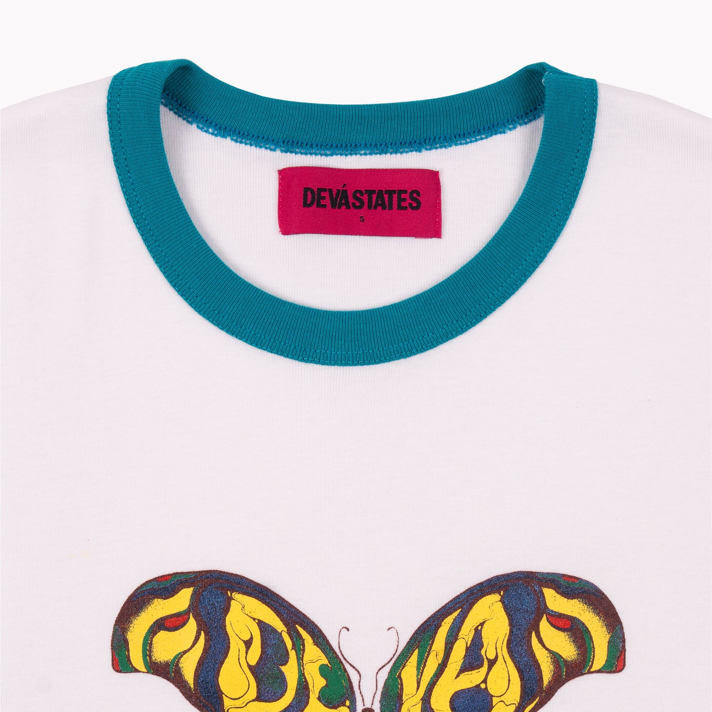 RINGER TEE / MONARCH / WHITE