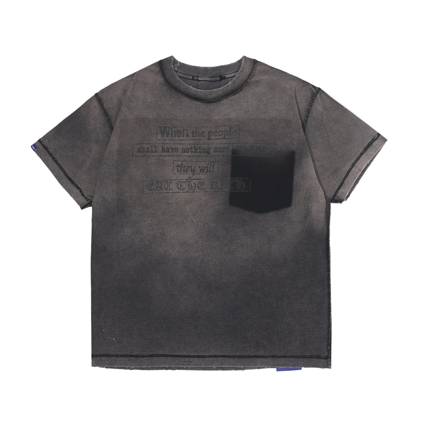 FAMINE T-SHIRT [WASHED BLACK]