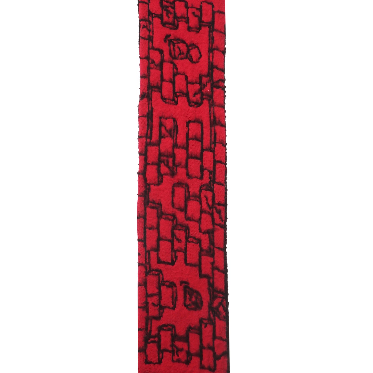 KNITTED SCARF RED AW'25